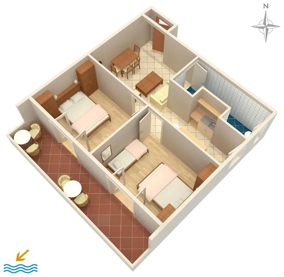 Apartments And Rooms By The Sea Palit, Rab - 5044 3*, Palit Croaţia